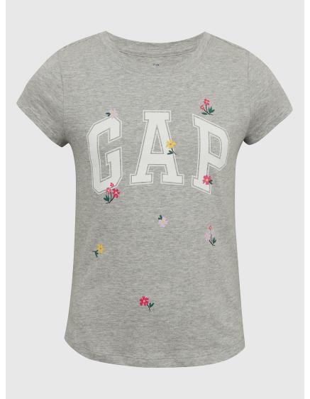 Dětské tričko organic logo a květy