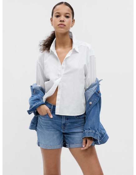 Dievčenské džínsové šortky so stredným vzrastom