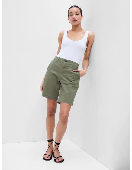 Šortky twill mid rise