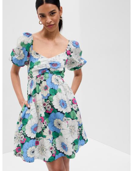 Květované mini šaty