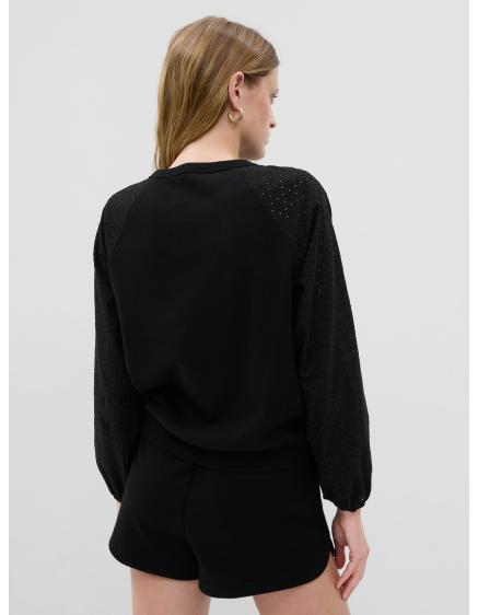 Vintage mäkká mikina s madeirou