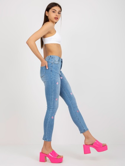Dámske džínsy SKINNY modré