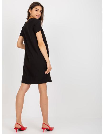 Dámské šaty s krátkými rukávy IVANA černé 