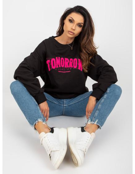 Női kapucnis pulóver foltos GAUA fekete