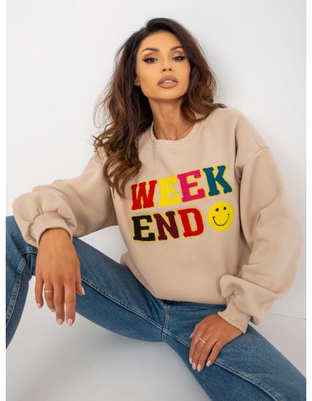 Dámská halenka s dlouhými rukávy bez kapuce AURELIA béžová