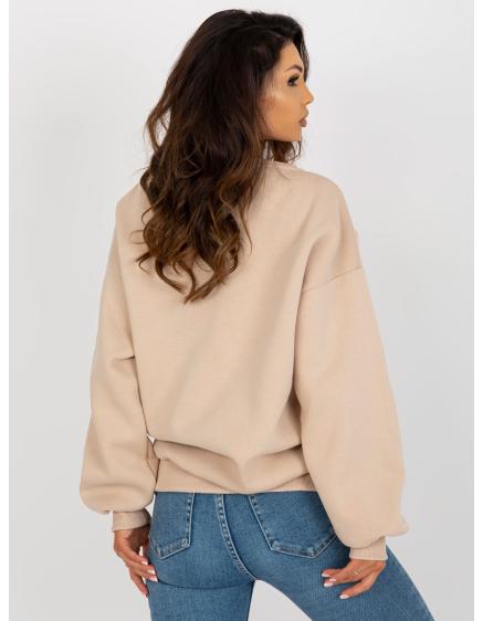 Dámská halenka s dlouhými rukávy bez kapuce AURELIA béžová
