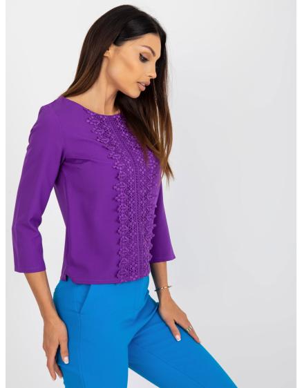 Dámska blúzka GENIVEE tmavo fialová