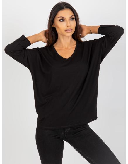Női alap blúz 3/4-es ujjal EMMALYN fekete
