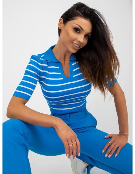 Női csíkos ing POLO kék