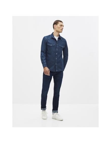 Džínsová bavlnená košeľa Sarevient
