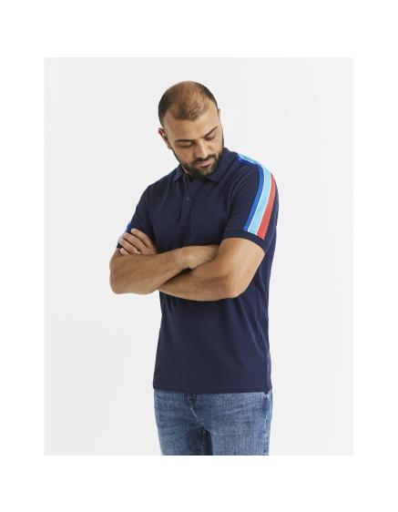 Bavlněné polo tričko Vebando s pruhy