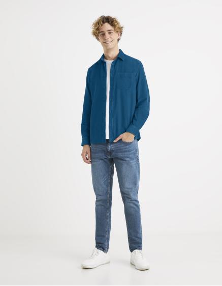 Velúrová košeľa Vamil