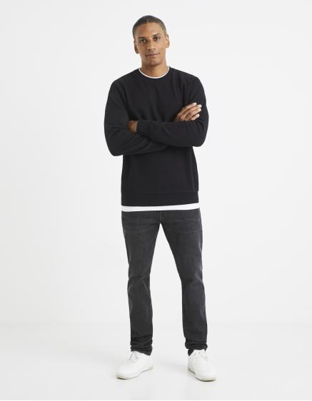 Vedoubleco Biela mikina s lemom