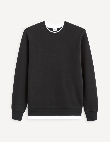 Vedoubleco Biela mikina s lemom