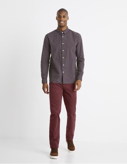 Károvaná regular košeľa Carolo