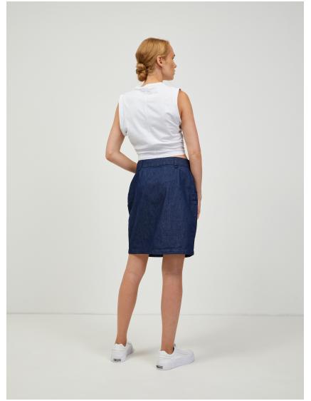 Tmavě modrá džínová sukně