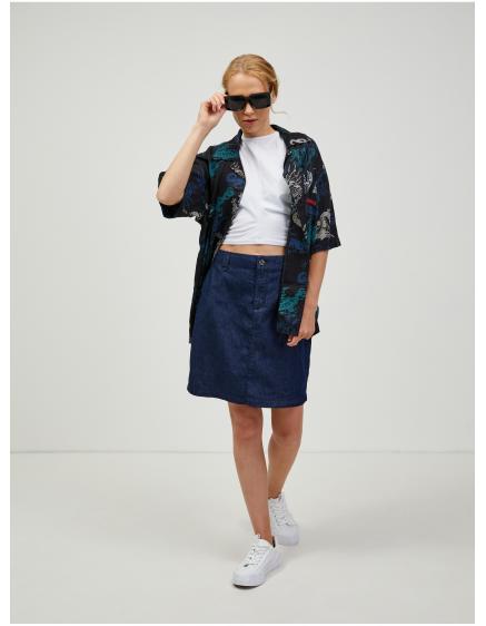 Tmavě modrá džínová sukně