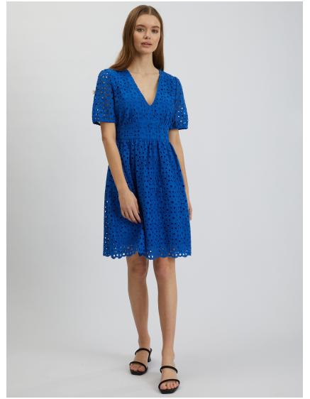 Modré dámské šaty