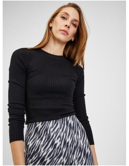 Bílo-černé dámské vzorované kalhoty v semišové úpravě