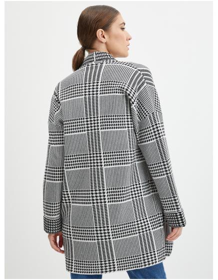 Černý dámský vzorovaný kardigan