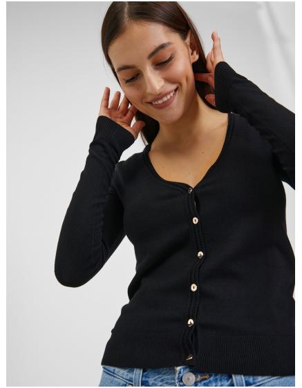 Černý dámský kardigan