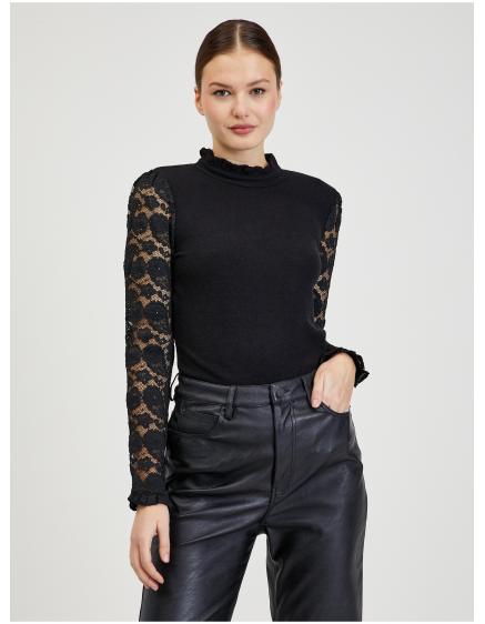 Čierny dámsky sveter