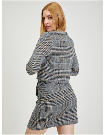 Női szürke kockás blézer