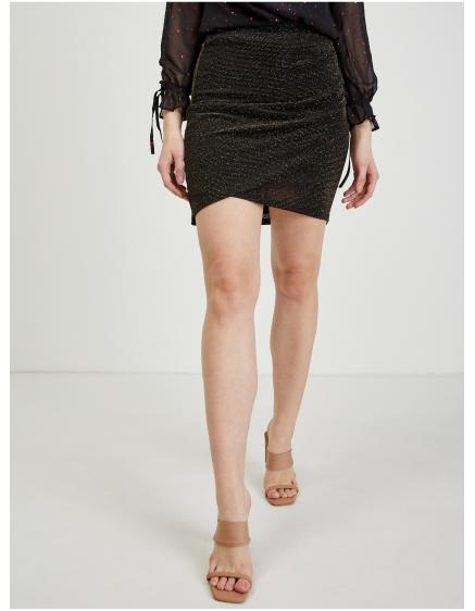 Čierna dámska puzdrová sukňa