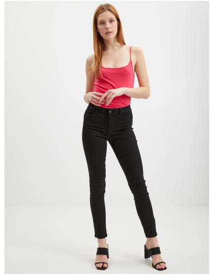 Tmavoružové dámske základné tielko