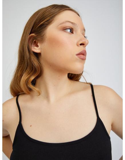 Čierne dámske tielko