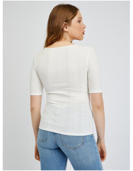 Bílé dámské tričko