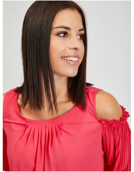 Tmavoružová dámska blúzka