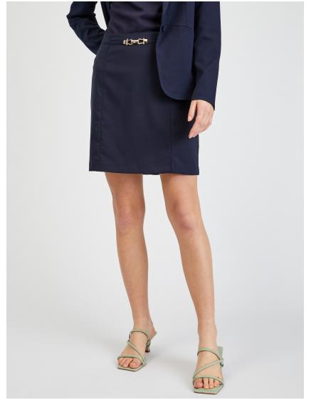 Tmavomodrá dámska sukňa