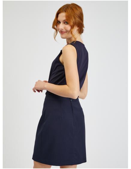 Tmavomodrá dámska sukňa