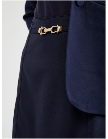 Tmavomodrá dámska sukňa