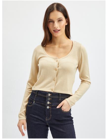 Bézs női kardigán