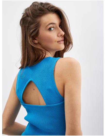 Modré dámské tílko