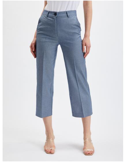 Modré dámske chino nohavice
