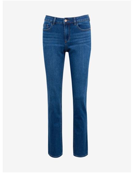 Modré dámske džínsy