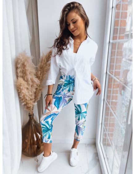 Dámské kalhoty FLOWER GARDEN zelené