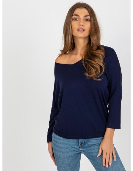 Női viszkózblúz BOHUMILA tengerészkék