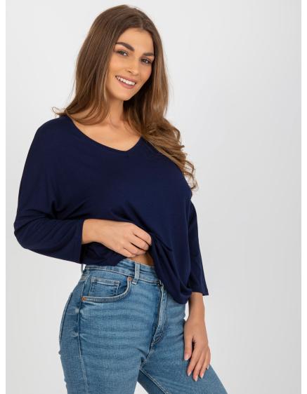 Női viszkózblúz BOHUMILA tengerészkék