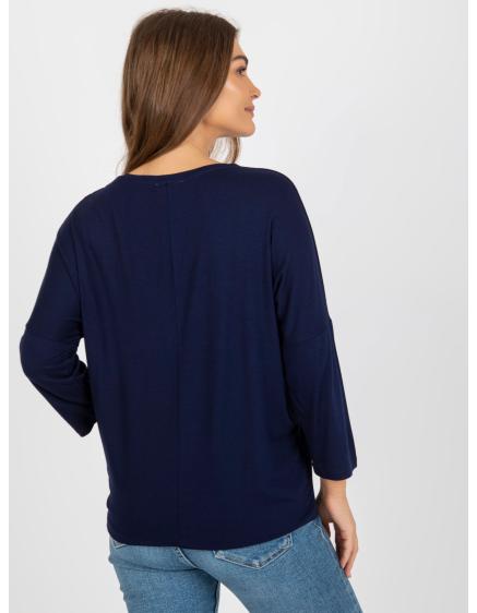 Női viszkózblúz BOHUMILA tengerészkék