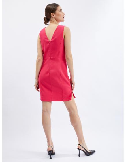 Ružové dámske plášťové šaty