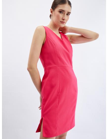 Ružové dámske plášťové šaty