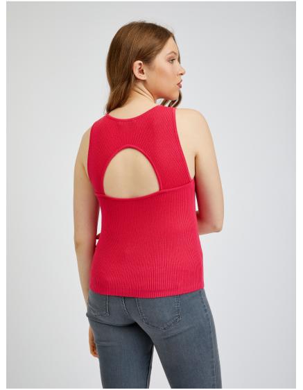 Tmavoružové dámske tielko