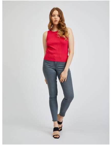 Tmavoružové dámske tielko