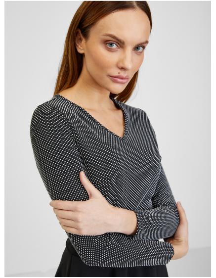 Černé dámské vzorované šaty