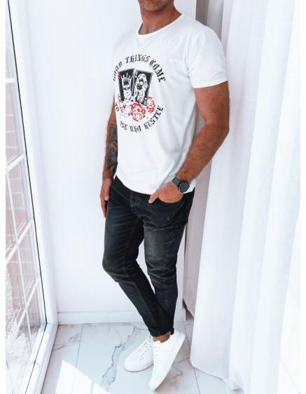 Pánské tričko s potiskem HINA bílé