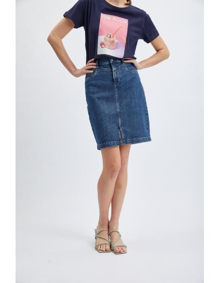 Kék női farmerszoknya